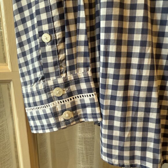 Draper James Long Sleeve Gingham Button Down - Picture 4 of 5